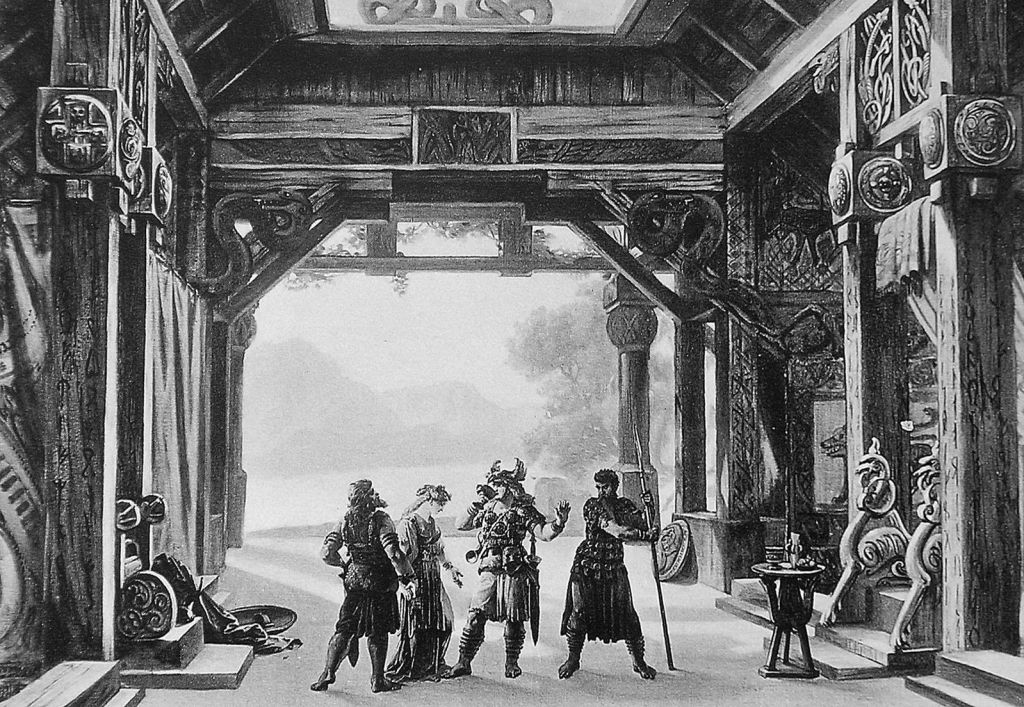 Stage design by Josef Hoffmann from 1876