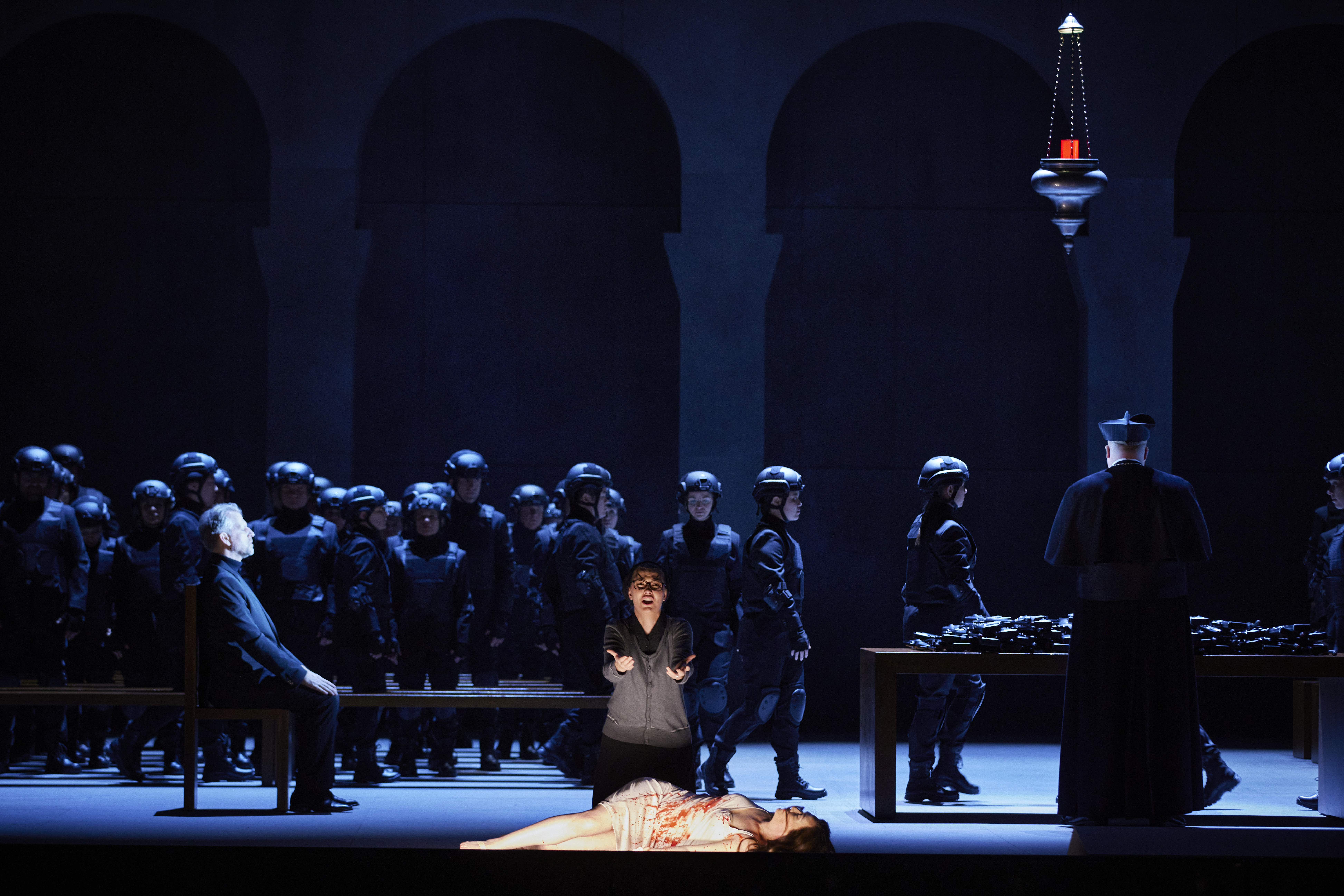 Christoph Pohl, Lilly Jørstad and Heidi Stober. "The Jewishj Woman from Toledo", Semperoper, Dresden