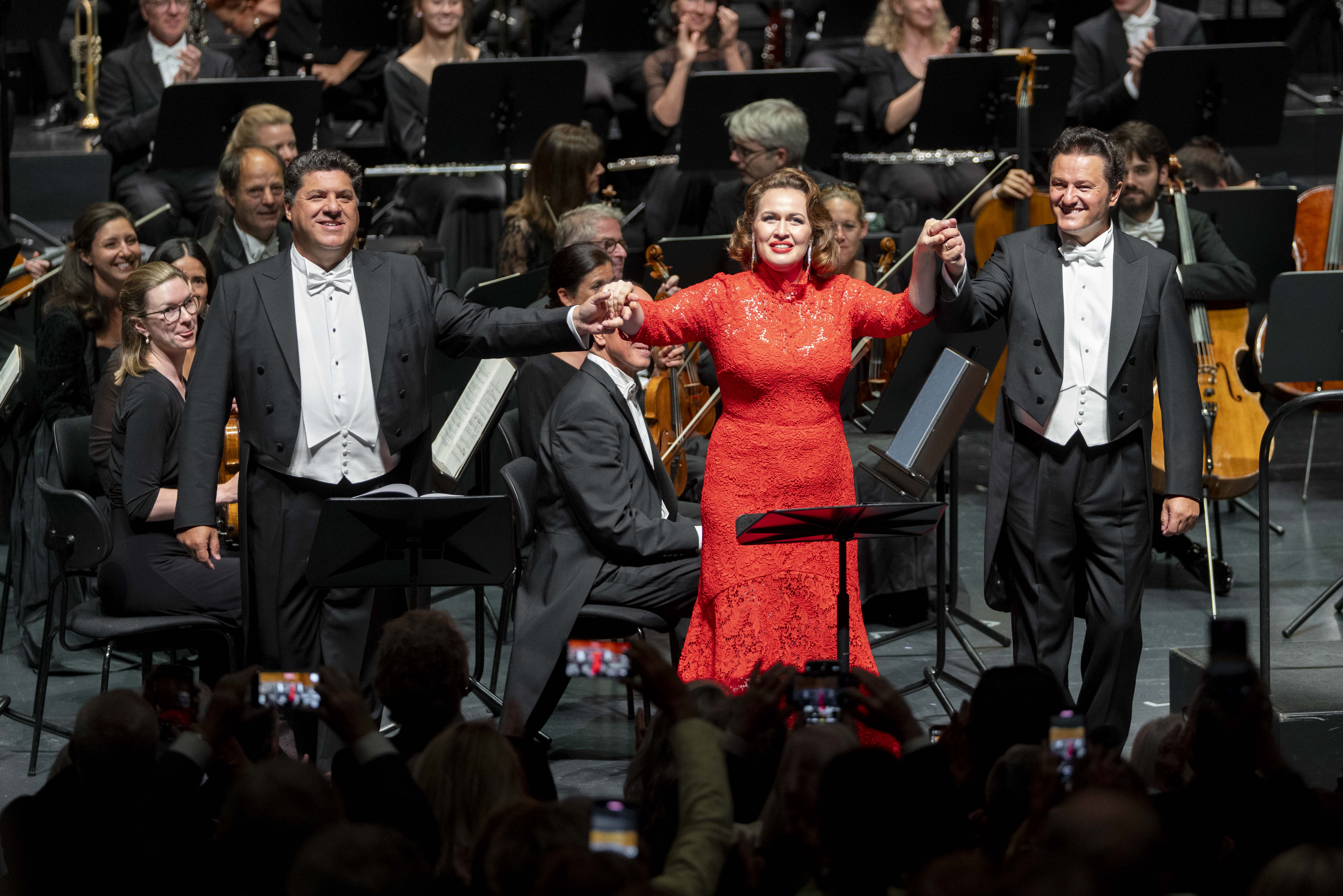 Elena Stikhina Maddalena di Coigny, 
Piotr Beczala Andrea Chénier,  
Luca Salsi Carlo Gérard and Marco Armiliato, conductor 