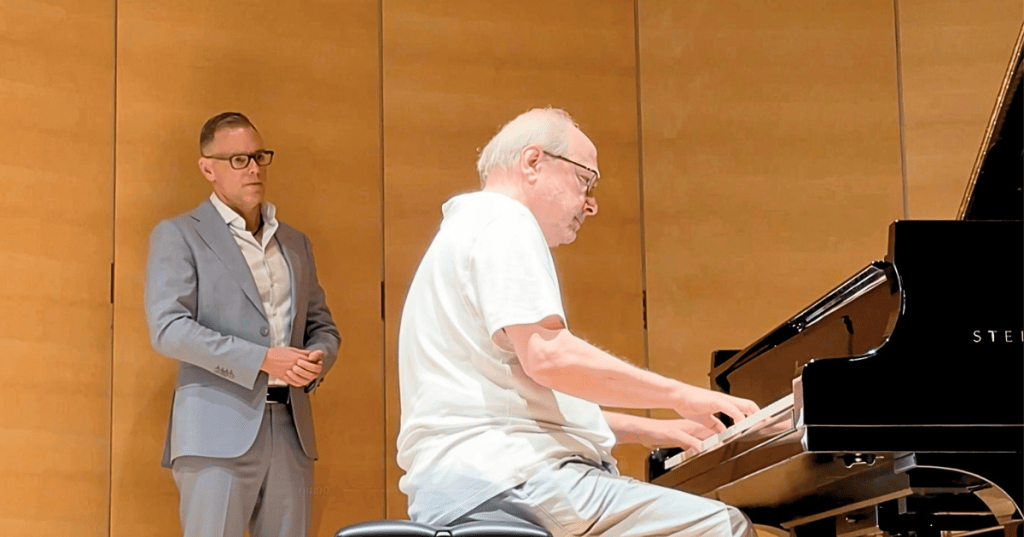 Pascal Monti mit Marc-André Hamelin. August 2026. 